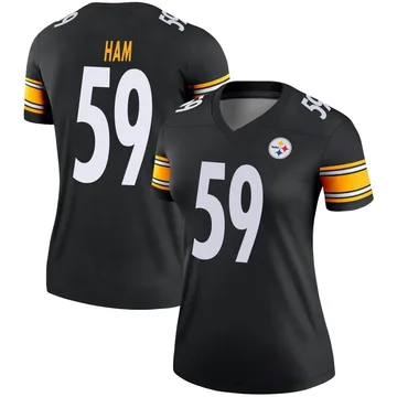 Women's Jack Ham Pittsburgh Steelers Legend Black Jersey