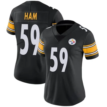 Women's Jack Ham Pittsburgh Steelers Limited Black Team Color Vapor Untouchable Jersey