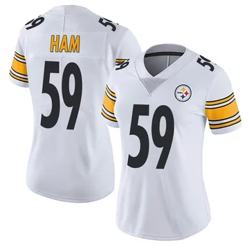 Women's Jack Ham Pittsburgh Steelers Limited White Vapor Untouchable Jersey