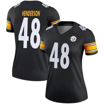 Women's Jack Henderson Pittsburgh Steelers Legend Black Jersey