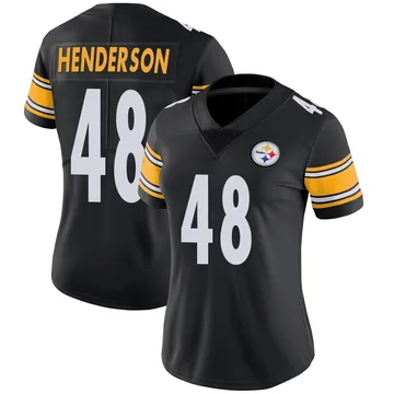 Women's Jack Henderson Pittsburgh Steelers Limited Black Team Color Vapor Untouchable Jersey