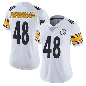 Women's Jack Henderson Pittsburgh Steelers Limited White Vapor Untouchable Jersey