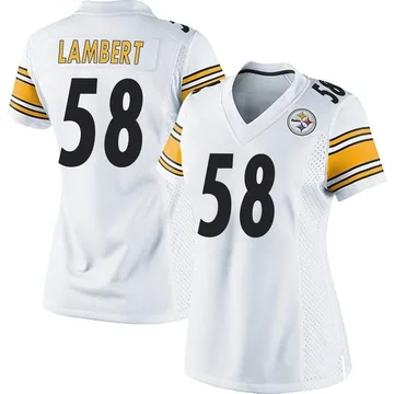 Women's Jack Lambert Pittsburgh Steelers Game White Jersey