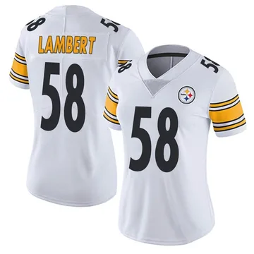 Women's Jack Lambert Pittsburgh Steelers Limited White Vapor Untouchable Jersey