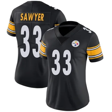 Women's Jack Sawyer Pittsburgh Steelers Limited Black Team Color Vapor Untouchable Jersey