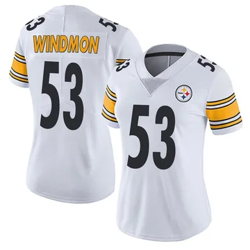 Women's Jacoby Windmon Pittsburgh Steelers Limited White Vapor Untouchable Jersey