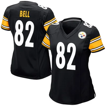 Women's Jaheim Bell Pittsburgh Steelers Game Black Team Color Jersey