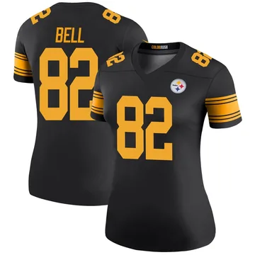 Women's Jaheim Bell Pittsburgh Steelers Legend Black Color Rush Jersey