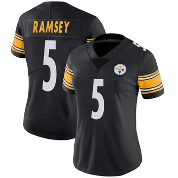 Women's Jalen Ramsey Pittsburgh Steelers Limited Black Team Color Vapor Untouchable Jersey