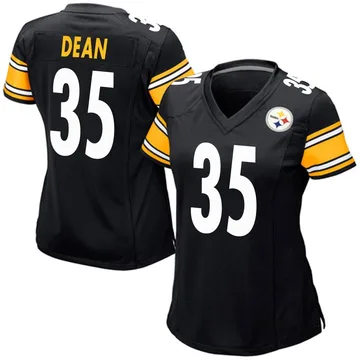 Women's Jamel Dean Pittsburgh Steelers Game Black Team Color Jersey