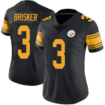 Women's Jaquan Brisker Pittsburgh Steelers Limited Black Color Rush Jersey