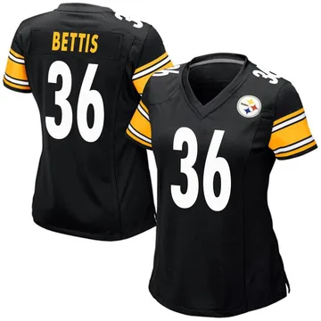 Women's Jerome Bettis Pittsburgh Steelers Game Black Team Color Jersey
