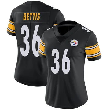 Women's Jerome Bettis Pittsburgh Steelers Limited Black Team Color Vapor Untouchable Jersey