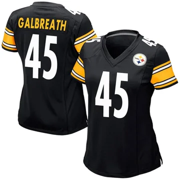 Women's JJ Galbreath Pittsburgh Steelers Game Black Team Color Jersey