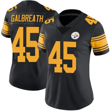 Women's JJ Galbreath Pittsburgh Steelers Limited Black Color Rush Jersey