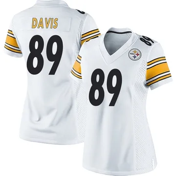 Women's Joaquin Davis Pittsburgh Steelers Game White Jersey