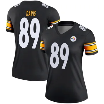 Women's Joaquin Davis Pittsburgh Steelers Legend Black Jersey