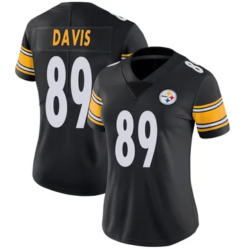 Women's Joaquin Davis Pittsburgh Steelers Limited Black Team Color Vapor Untouchable Jersey