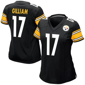 Women's Joe Gilliam Pittsburgh Steelers Game Black Team Color Jersey
