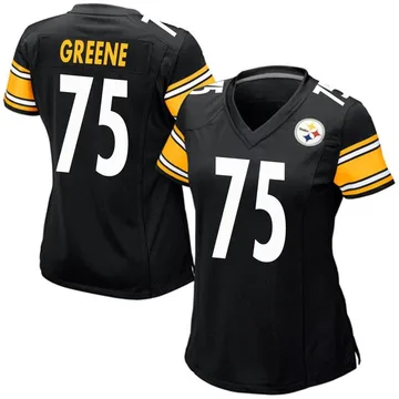 Women's Joe Greene Pittsburgh Steelers Game Black Team Color Jersey