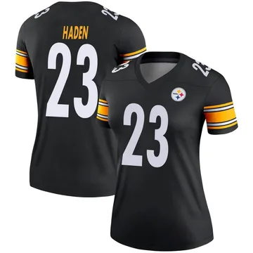 Women's Joe Haden Pittsburgh Steelers Legend Black Jersey