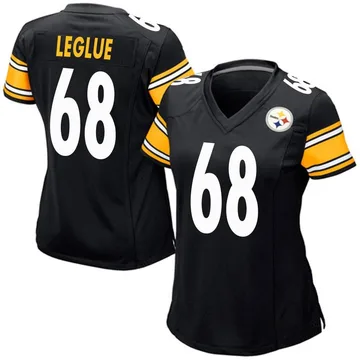 Women's John Leglue Pittsburgh Steelers Game Black Team Color Jersey