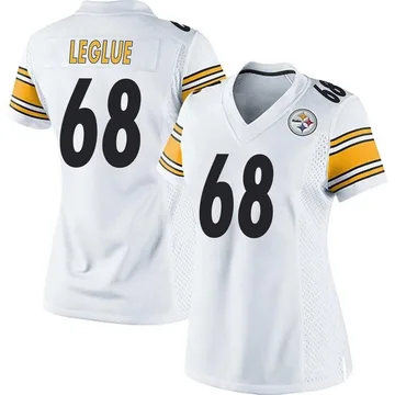 Women's John Leglue Pittsburgh Steelers Game White Jersey