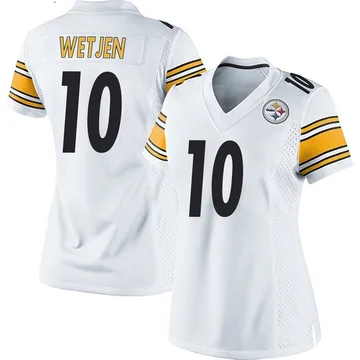 Women's Kaden Wetjen Pittsburgh Steelers Game White Jersey