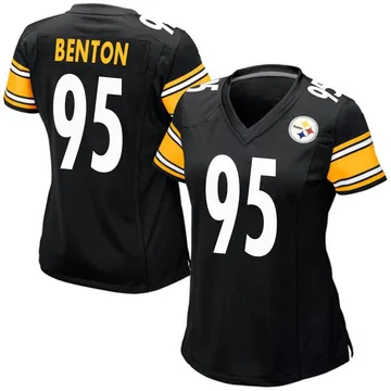 Women's Keeanu Benton Pittsburgh Steelers Game Black Team Color Jersey