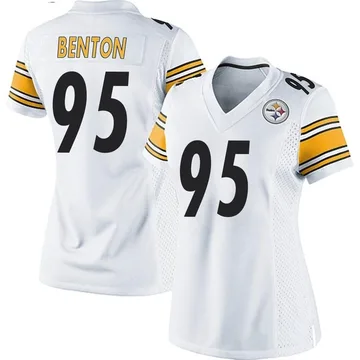 Women's Keeanu Benton Pittsburgh Steelers Game White Jersey