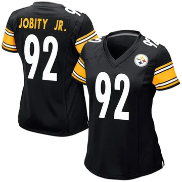 Women's Kevin Jobity Jr. Pittsburgh Steelers Game Black Team Color Jersey