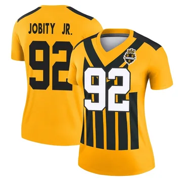 Women's Kevin Jobity Jr. Pittsburgh Steelers Legend Gold Alternate 1933 Throwback Performance Jersey