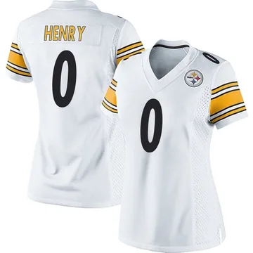 Women's KJ Henry Pittsburgh Steelers Game White Jersey
