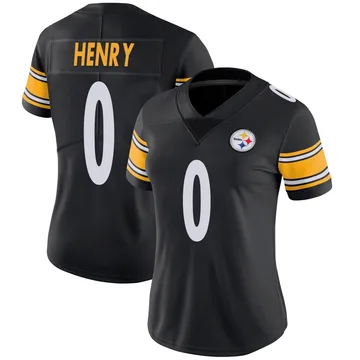 Women's KJ Henry Pittsburgh Steelers Limited Black Team Color Vapor Untouchable Jersey