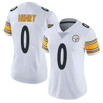 Women's KJ Henry Pittsburgh Steelers Limited White Vapor Untouchable Jersey