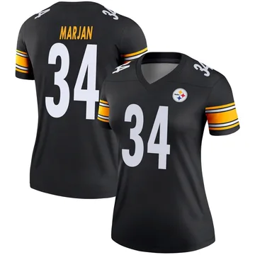 Women's Laith Marjan Pittsburgh Steelers Legend Black Jersey