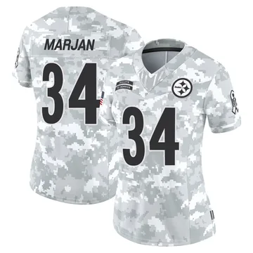 Women's Laith Marjan Pittsburgh Steelers Limited Arctic Camo 2024 Salute to Service Jersey