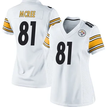 Women's Lake McRee Pittsburgh Steelers Game White Jersey