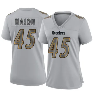 Women's Lance Mason Pittsburgh Steelers Game Gray Atmosphere Fashion Jersey