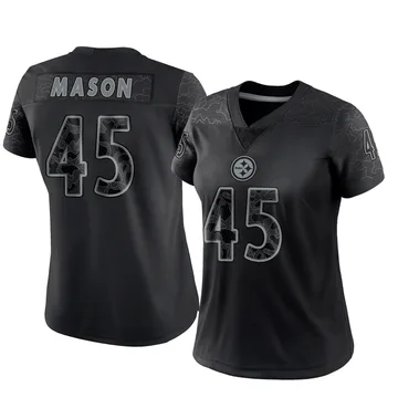 Women's Lance Mason Pittsburgh Steelers Limited Black Reflective Jersey