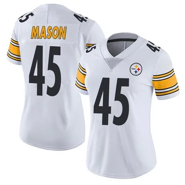 Women's Lance Mason Pittsburgh Steelers Limited White Vapor Untouchable Jersey