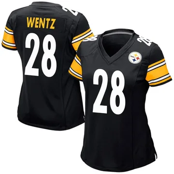 Women's Levi Wentz Pittsburgh Steelers Game Black Team Color Jersey
