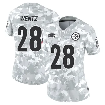 Women's Levi Wentz Pittsburgh Steelers Limited Arctic Camo 2024 Salute to Service Jersey