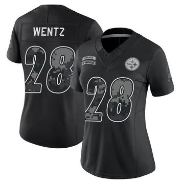 Women's Levi Wentz Pittsburgh Steelers Limited Black 2026 Salute to Service Stitched Jersey