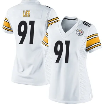 Women's Logan Lee Pittsburgh Steelers Game White Jersey