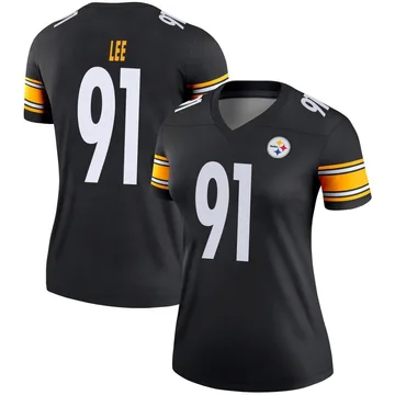 Women's Logan Lee Pittsburgh Steelers Legend Black Jersey