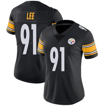 Women's Logan Lee Pittsburgh Steelers Limited Black Team Color Vapor Untouchable Jersey
