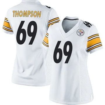Women's Lorenzo Thompson Pittsburgh Steelers Game White Jersey