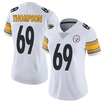 Women's Lorenzo Thompson Pittsburgh Steelers Limited White Vapor Untouchable Jersey