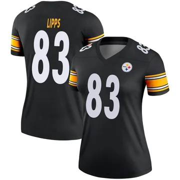 Women's Louis Lipps Pittsburgh Steelers Legend Black Jersey